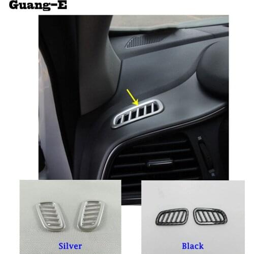For Renault Kadjar 2016 2017 2018 2019 Car Front Air Conditioning Outlet Vent Styling Garnish Cover Frame Lamp Trim 2pcs