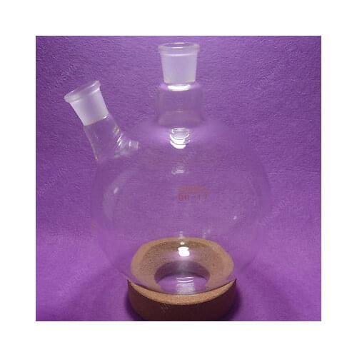 2000ml 2 Neck Round Bottom Boiling Flask,24/29 Joint,Glass Flask,lab Glassware