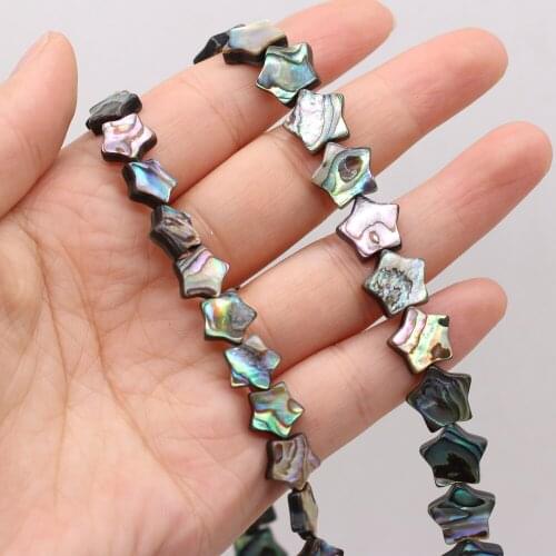4 PCS Natural Abalone Shell Five-pointed Star Beaded Handmade Crafts DIY Necklace Bracelet Earring Jewelry Wife Gift Bead Making