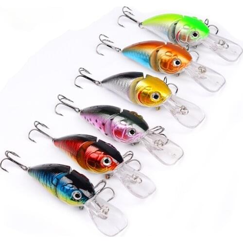 8.5cm-14.15g Plastic Two Sections Rock Little Fatty Fishing Lures Hard Lures Fishing Accessories