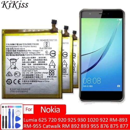 Battery For Nokia Lumia 625 720 920 925 930 1020 922 RM-893 RM-892 RM-955 Catwalk RM 892 893 955 876 875 877 885 Batery BL-4YW