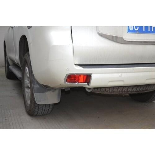 Auto rear fog light cover head lamp bezel for Toyota Land Cruiser Prado 2014,ABS chrome ,2pcs