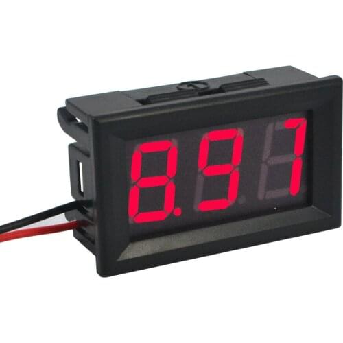 Digital Voltmeter DC 4.5V to 30V Digital Voltmeter Voltage Panel Meter For 6V 12V Electromobile Motorcycle Car Battery Check