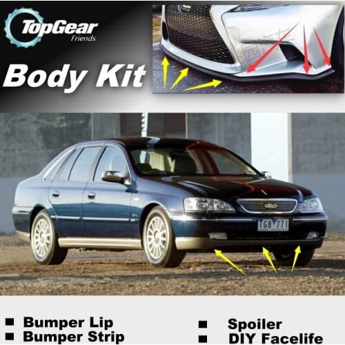 Bumper Lip Deflector Lips For Ford Fairlane LTD MK5 Front Spoiler Skirt For Top Gear Friends Car View Tuning / Body Kit / Strip