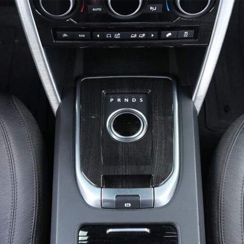 For Land Rover Discovery Sport 2015-2017 Interior Moulding Chrome Gear Shift Panel Trim Sticker Black Wood Car-Styling
