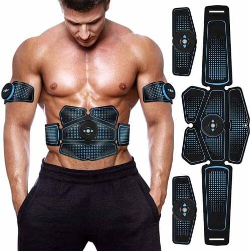 EMS Abdominal Muscle Trainer Stimulator ABS Electrostimulation Muscle Massager Gym Workout Equipment Wireless Slimming Machine