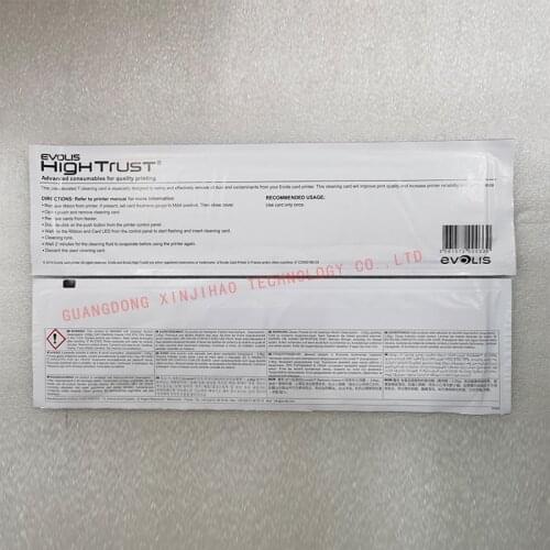 Evolis Primacy/Zenius/Elypso/KC200B/Issengo/EDIKIO FLEX/EDIKIO DUPLEX Card Printer ACL004 Cleaning Kit/cleaning card