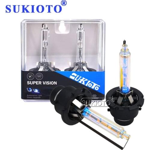 SUKIOTO Original Metal Base 55W D2S Xenon Lamps 35W Xenon D4S Auto Headlamp 3000K 4300K 5000K 8000K 6000K D2R D4R For Car Bulbs