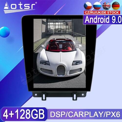 128GB For Ford Mustang Android Radio tape recorder 2010-2014 Car Multimedia Player Stereo head unit PX6 Tesla GPS Navi Autoradio