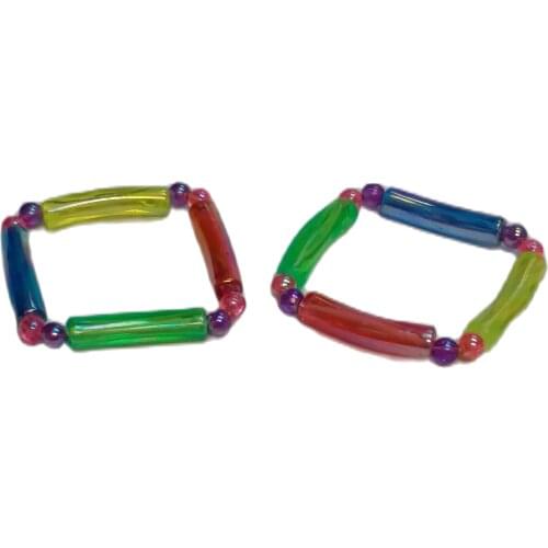 2-12 Metallic Colorful Bracelets E160 Bulk Party Gift Carnival Trinket Novelty Bead Novelty Birthday Party Favors Gift Toy Prize