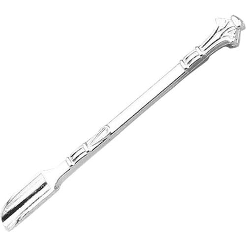 Mini Metal Spoon Medicine Bottle Use Sniffer Snorter Snuff Powder Tobacco Micro-tuning Shovel Smoking Accessories