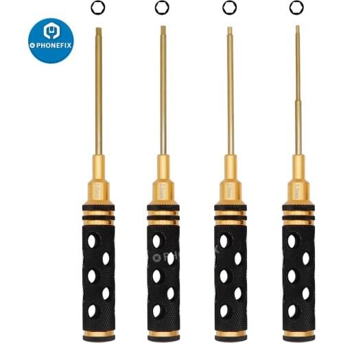 4pcs Hex Screw Driver Set RC Tools Kit 1.5/2/2.5/3mm Hexagon Screwdriver for RC Quadcopter Helicopter Racing Drone Car Models