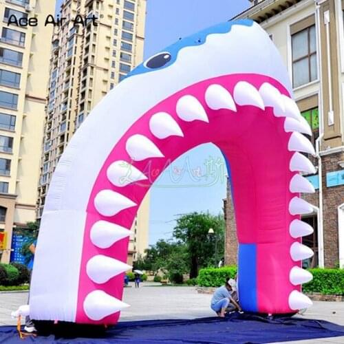 Customized animal arch inflatable shark arch,festival decorative archway entrance gate for advertising party in Turkey