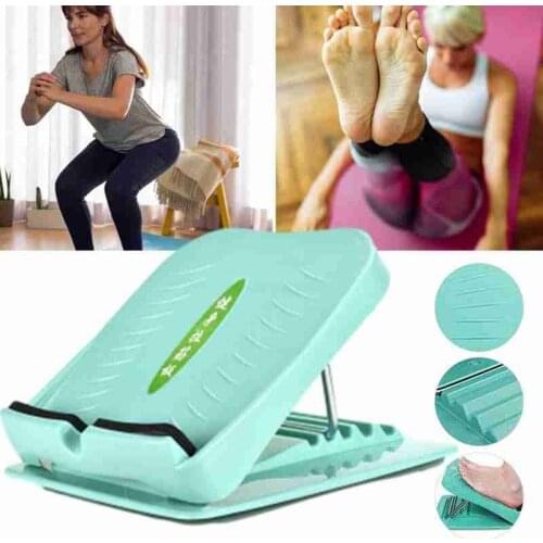 Anti-Slip Adjustable Foot Calf Stretcher Incline Board Body Stretching Tool Incline standing inclined board to stretch the calf