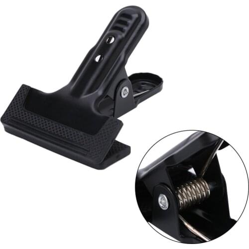 OOTDTY New Photo Studio Photography Background Spring Clamp Strong Metal Rubber Coated Clip