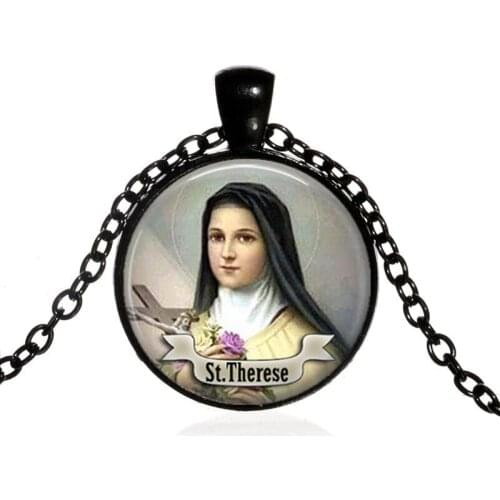 Religious Necklace 8 Saint Francis Clare Therese Jude Paul Anthony Padua Patrick Michael Rose Joseph Valentine Necklace