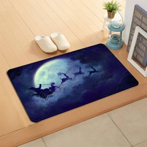 Custom Night View Door Mat Hallway Balcony Kitchen Mats Anti-slip Rug Living Room Bathroom Carpet Doormats Bath