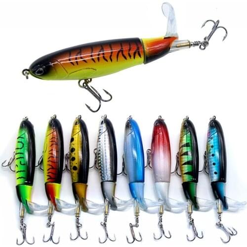 10cm16g Buzzbaitt Propeller Lure Surface Tractor Rotating Hard Floating Pencil Bait Top Water Fishing Luer Gar Pike