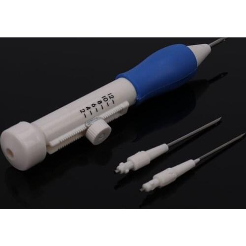 Knitting Embroidery Pen Magic Embroidery Pen DIY Weaving Sewing Felting Crafts Punch Needle Threader Magic Interchangeable