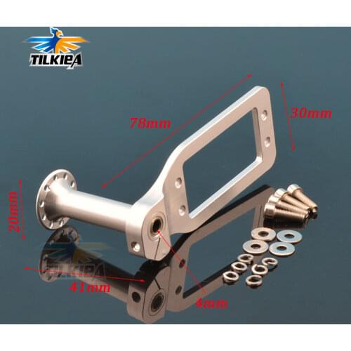 4mm FSR-V Rudder Mount Arm W/ Servo Mount For Nitro Gasoline RC Boat Marine