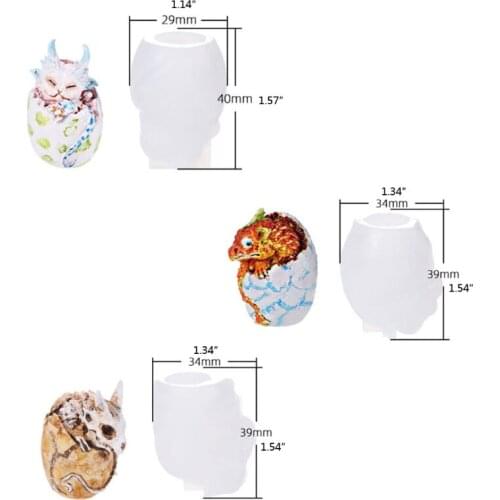 Dragon Egg Epoxy Resin Mold Jewelry Pendant DIY Crafts Ornaments Silicone Mould