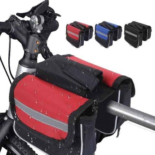 Bike Bag Front Phone Bicycle Bag For Bicycle Tube Waterproof Touch Screen Saddle Package For Bike Accessories