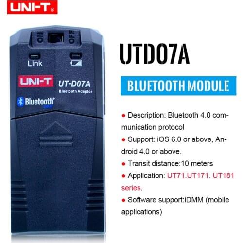 UNI-T UTD07A Bluetooth Module for UNI-T UT181A , UT171A and UT71E Digital Multimeters Bluetooth Adaptor