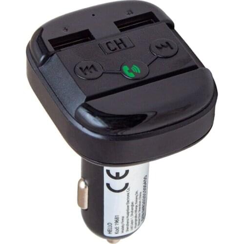 HELLO HL-19681 V-020 HANDSFREE DUAL USB/SD/BLUETOOTH 12-24 VOLT FM TRANSMITTER