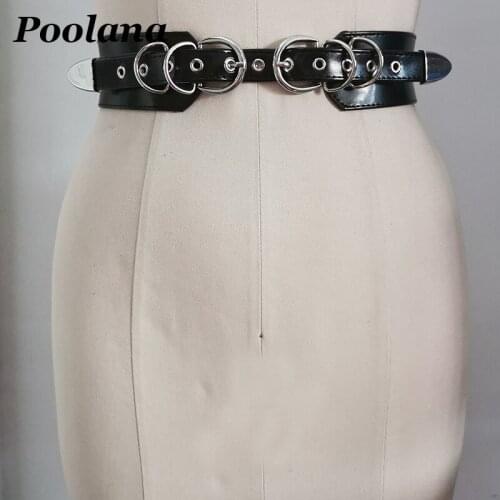 Custom Made to Order Women Punk Gothic Buckle Waist Belts Leather Waist Straps Belt