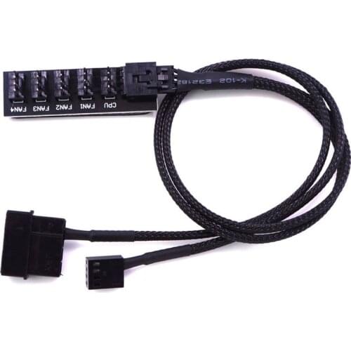 1 To 8 Ports 4 Pin PWM Fan Hub Splitter, PWM Regulator 12V CPU Cooler / Case / Chasis Cooling Fan Power Cable Adapter