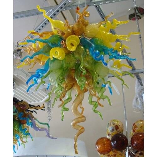 110/220v AC Led Borosilicate Glass Chandelier Dining Room Decor Art Crafts Crystal Ceiling Chandeliers