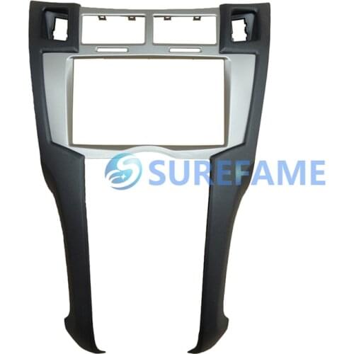 Double Din Car Radio Fascia for Toyota Yaris Vitz Platz 2005-2010 Dash Kit Install Facia Stereo DVD Panel Face Plate Trim Bezel