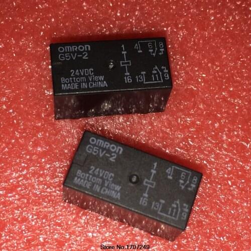 Free shipping 10PCS/LOT G5V-2-24VDC G5V-2 G5V 2 24VDC 24V relay New original authentic ROHS certified