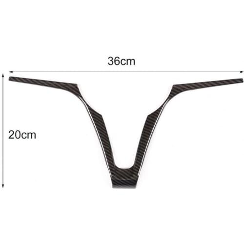 Steering Wheel Cover V-shaped Waterproof ABS Elegant Steering Wheel Protector for Alfa Romeo Giulia Stelvio 2017-2019