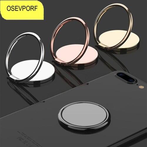 Finger Ring Phone Holder 360 Rotating for iPhone 11 12 Pro Max Round Phone Bracket Holder Car Mount Stand for Samsung S21 Phone