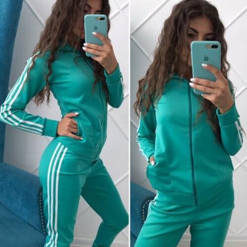 FNOCE Cross-border Foreign Trade Womens clothing New Style Womens sports Casual Fashion Zipper Suit Womens clothing