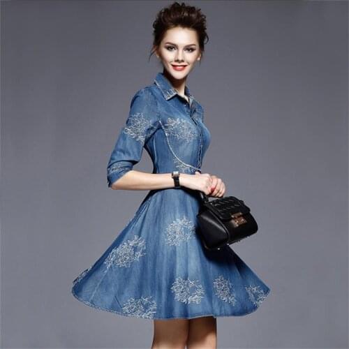 Джинсовые летние платья Longqibao China At AliExpress