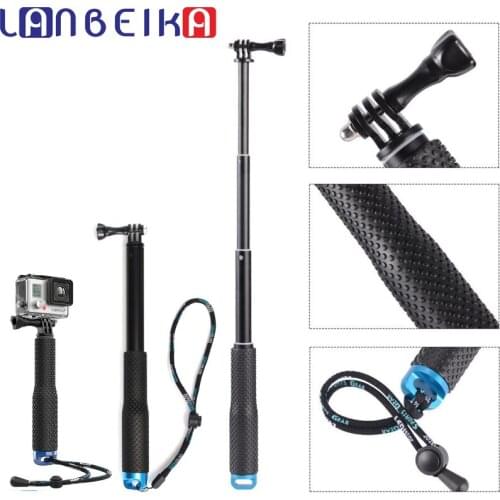 LANBEIKA Aluminum 19/36 Inch Handheld Selfie Stick Monopod Pole For GoPro Hero 9 8 7 6 5 4 SJCAM SJ4000 SJ5000 SJ6 SJ9 SJ8 DJI