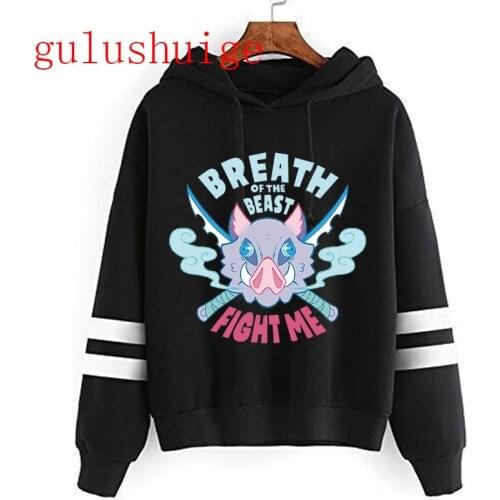 Demon Slayer Kimetsu No Yaiba Hoodies Men Kawaii Japanese Anime Hoody Harajuku Cartoon Streetwear Fashion Tops Sweatshirts Male