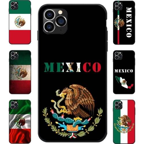 For Samsung A20 50 70 M20 30 S7 S8 S9 S10 LITE Edge PLUS NOTE Mexico National Flag Coat Of Arms Theme Soft TPU Phone Cases
