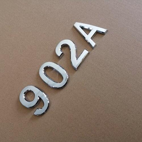 3D Digits Numeral Letter Of The alphabet Plate Plaque Sign Sticker With Self Adhesive For Door Silver Plaque Number 7cm