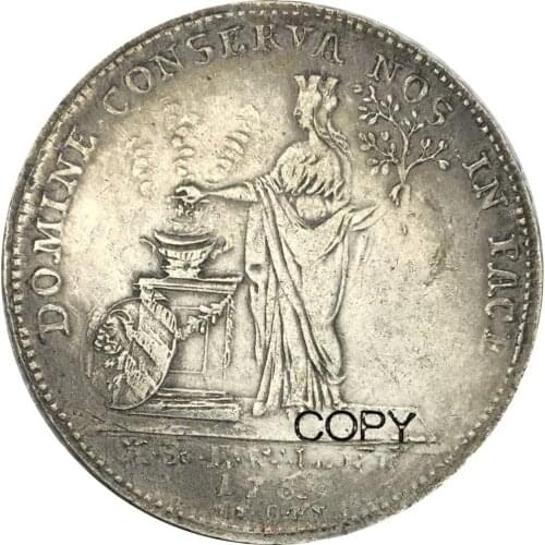 German States Free imperial city of Nurnberg 1 Thaler 1765 SS - GNR Cupronickel Plated Silver Copy Coins