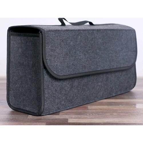 Car Boot Organizer Large Carpet Storage Bag Tools Travel Tidy Hook Loop Case