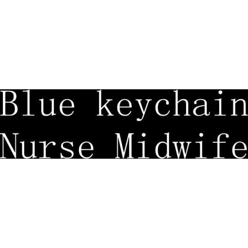 Blue keychain Nurse Midwife