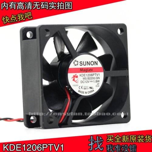Brand new SUNON KDE1206PTV1 6025 12V 1.8W 6cm 6CM 12V cooling fan