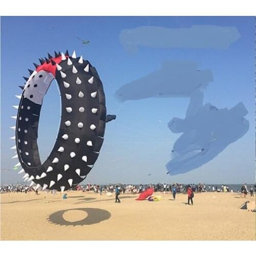 Rolling ground dragon swivel thorn ring kite pendant