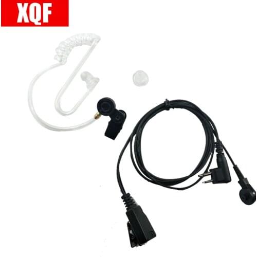 XQF 2 pin Tube Earpiece Headset Mic For Motorola GTI, GTX, LTS2000, VL50, VL130, PMR446, ECP100, PR400 Radio