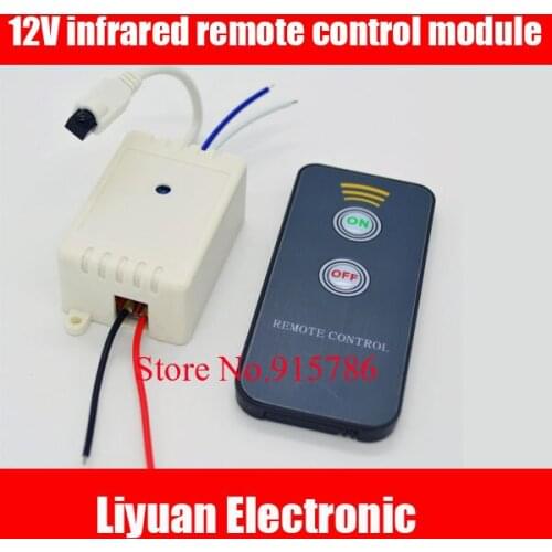 2pcs 12V infrared remote control module / 1 channel IR receiver +2 key IR remote control switch / wireless remote control switch