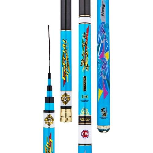 3.6M-10M Taiwan Wedkarstwo Olta Super Light Hard Carbon Fiber Hand Fishing Pole Vara Pesca Telescopic Fishing Rod Spinning Canne