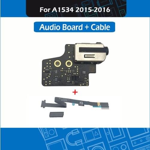 A1534 DC Jack Audio Board 820-4049-A Flex Cable 821-00885-A For Macbook Retina 12" A1534 Power Board Repair 2015 2016